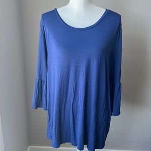 Ricki’s long sleeve Top with Trumpet Sleeves